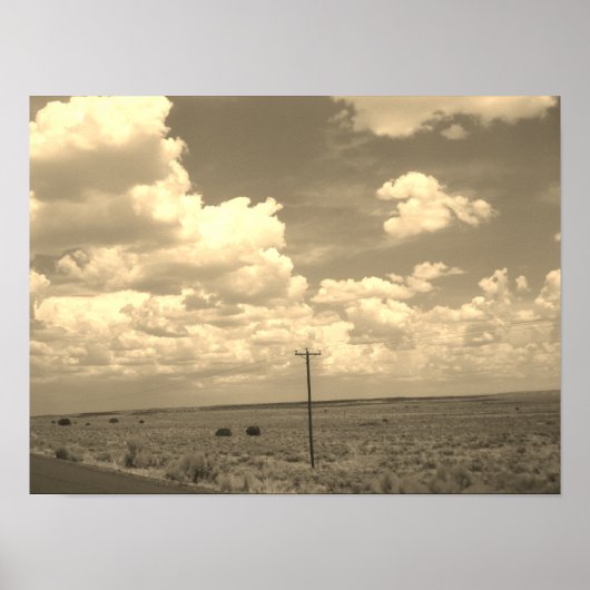 アリゾナ北東部（セピアフィルター） ポスター (正面)