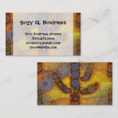 アリゾナ南西部サグアロカクタスモザイクデザイン 名刺 (正面/裏面)