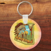 アリゾナ名前をカスタムする キーホルダー (正面)