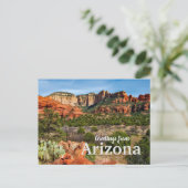 アリゾナ名勝の砂漠はがき ポストカード (スタンド正面)