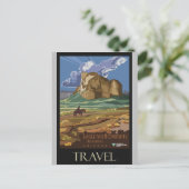 アリゾナ山脈ヴィンテージレトロ旅行ポスター ポストカード (スタンド正面)