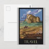 アリゾナ山脈ヴィンテージレトロ旅行ポスター ポストカード (正面/裏面)