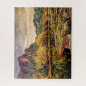 アリゾナ川ソノラン砂漠の山々デジタルアート ジグソーパズル (縦)