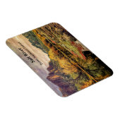 アリゾナ川ソノラン砂漠の山々デジタルアート マグネット (右側)