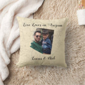 アリゾナ州に住む古い地図州の形をした写真 クッション (ブランケット)