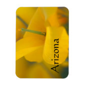 アリゾナ州のポピー畑 マグネット (縦)