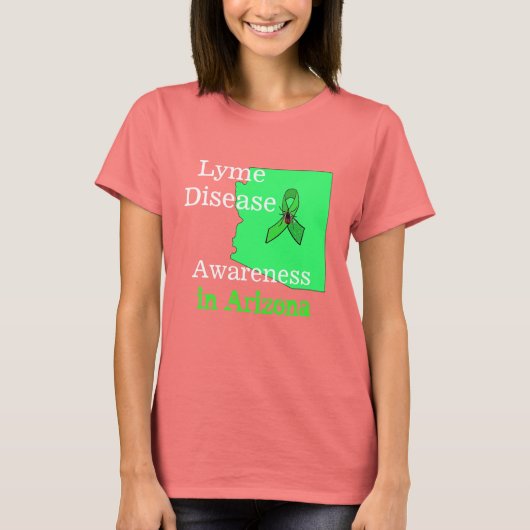 アリゾナ州のライム病啓発Tシャツ Tシャツ (正面)