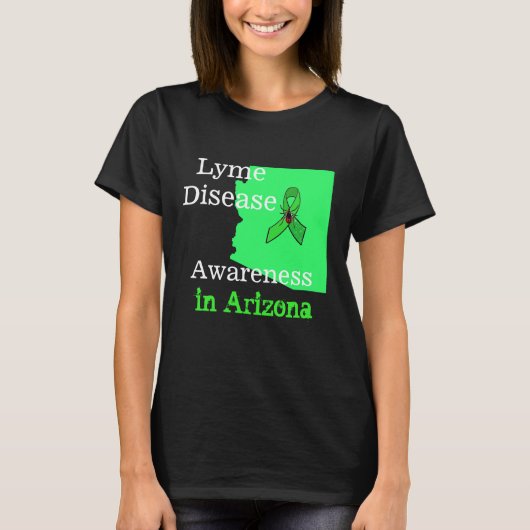 アリゾナ州のライム病啓発Tシャツ Tシャツ (正面)