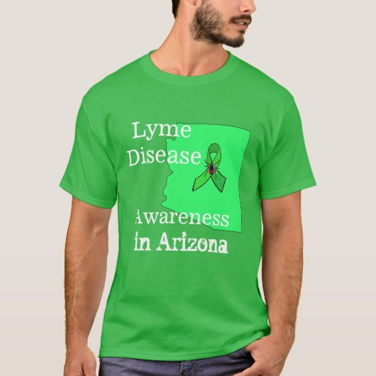 アリゾナ州のライム病啓発Tシャツ Tシャツ (正面)