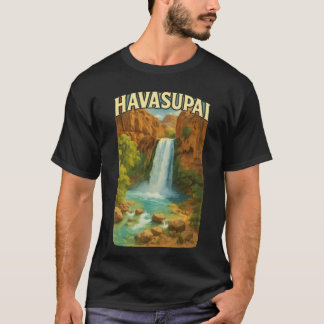 アリゾナ州のロックプールのあるハバスパイ滝 Tシャツ