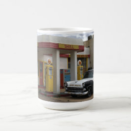アリゾナ州のヴィンテージガソリンスタンド コーヒーマグカップ