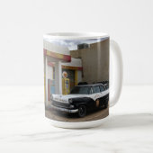 アリゾナ州のヴィンテージガソリンスタンド コーヒーマグカップ (正面右)