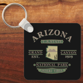 アリゾナ州の地図 キーホルダー