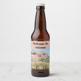 アリゾナ州の地標へようこそ ビールラベル