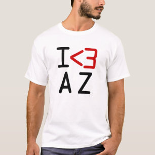 アリゾナ州の愛を叫ぶステートプライドグラフィック Tシャツ
