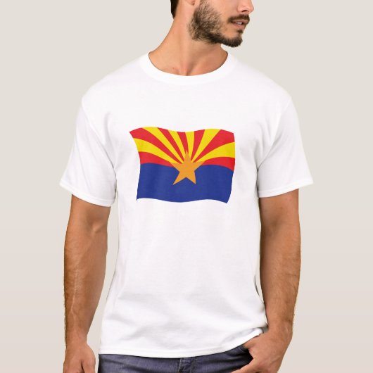 アリゾナ州の旗シャツ Tシャツ (正面)