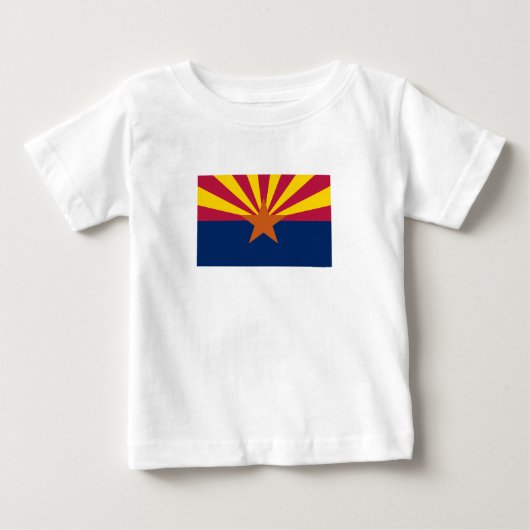 アリゾナ州の旗 ベビーTシャツ (正面)
