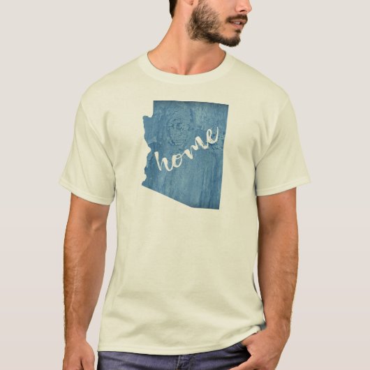 アリゾナ州の木目デザイン Tシャツ (正面)