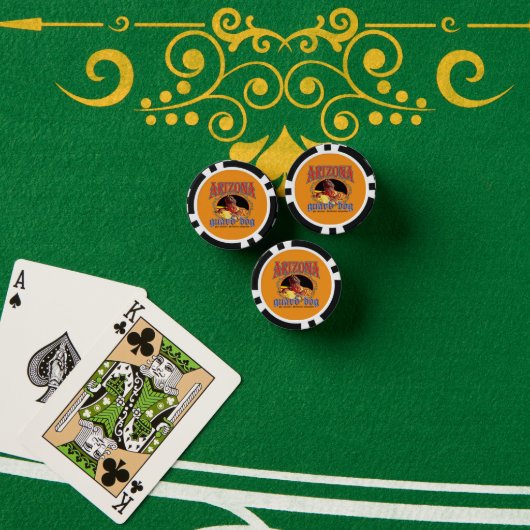 アリゾナ州の番犬トカゲ ポーカーチップ (ポーカーテーブル (スタック))