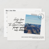 アリゾナ州の目的地の移動案内 インビテーションポストカード (正面/裏面)