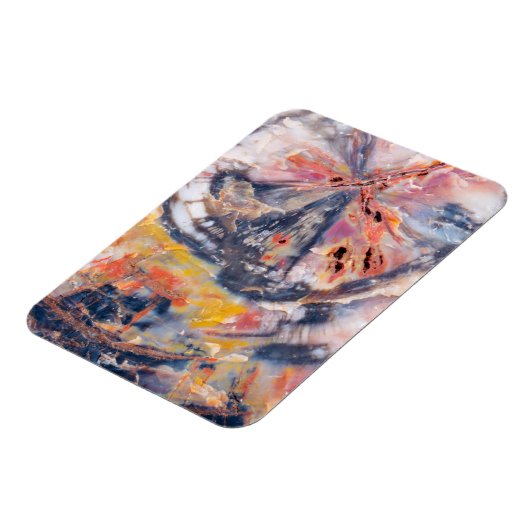 アリゾナ州の石化された木材詳細 マグネット (左側)