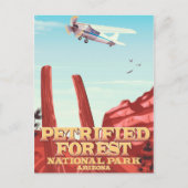 アリゾナ州の石化森林国立公園。 ポストカード (正面)