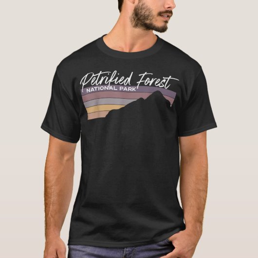 アリゾナ州の砂漠にある化石の森国立公園 Tシャツ (正面)