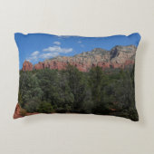 アリゾナ州の赤い岩のパノラマ アクセントクッション (裏面)