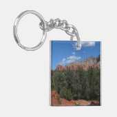 アリゾナ州の赤い岩のパノラマ キーホルダー (正面左)