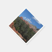 アリゾナ州の赤い岩のパノラマ スタンダードカクテルナプキン (角)