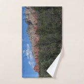 アリゾナ州の赤い岩のパノラマ ハンドタオル (ハンドタオル)