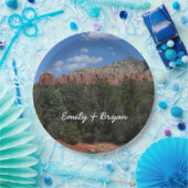 アリゾナ州の赤い岩のパノラマ ペーパープレート (パーティー)