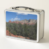 アリゾナ州の赤い岩のパノラマ メタルランチボックス (裏面)
