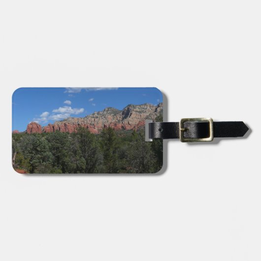 アリゾナ州の赤い岩のパノラマ ラゲッジタグ (正面横)