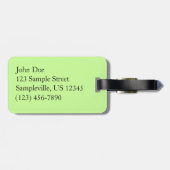 アリゾナ州の赤い岩のパノラマ ラゲッジタグ (裏面横)