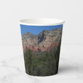 アリゾナ州の赤い岩のパノラマ 紙コップ (裏面)