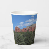 アリゾナ州の赤い岩のパノラマ 紙コップ (正面)