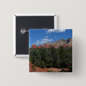 アリゾナ州の赤い岩のパノラマ 缶バッジ (正面&裏面)