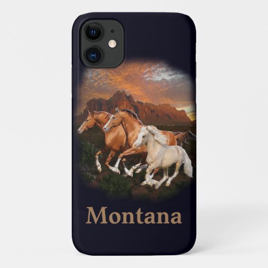 アリゾナ州の野生の馬 Case-Mate iPhoneケース (裏面)