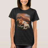 アリゾナ州の野生の馬 Tシャツ (正面)