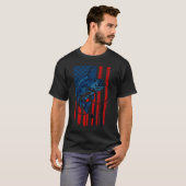 アリゾナ州の魚の旗トラウト Tシャツ (正面フル)