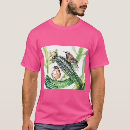 アリゾナ州の鳥と花 Tシャツ (正面)