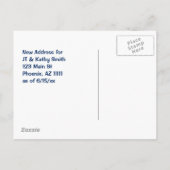 アリゾナ州へのヴィンテージ変更 案内ポストカード (裏面)