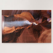 アリゾナ州アッパーアンテロープ峡谷内のサンビーム ジグソーパズル (横)