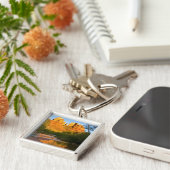 アリゾナ州アメリカカテドラルロックアットサンセット キーホルダー (側面)