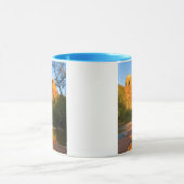 アリゾナ州アメリカカテドラルロックアットサンセット マグカップ (中央)
