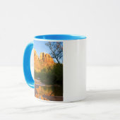 アリゾナ州アメリカカテドラルロックアットサンセット マグカップ (正面左)