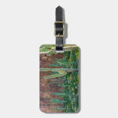 アリゾナ州アメリカサグアロ·サクタス·フィールドバイ·ア·クリフ ラゲッジタグ (正面縦)