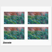 アリゾナ州アメリカ砂漠植物 長方形シール (シート)