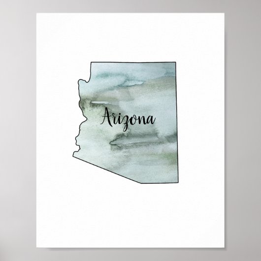 アリゾナ州イラストレーション ポスター (正面)